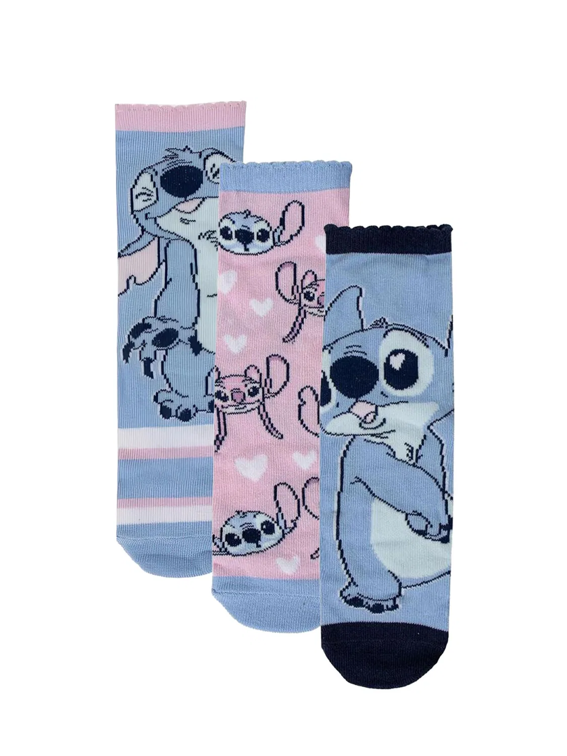 Носки Disney Набор из 3 пар Stück Stitch, мультиколор