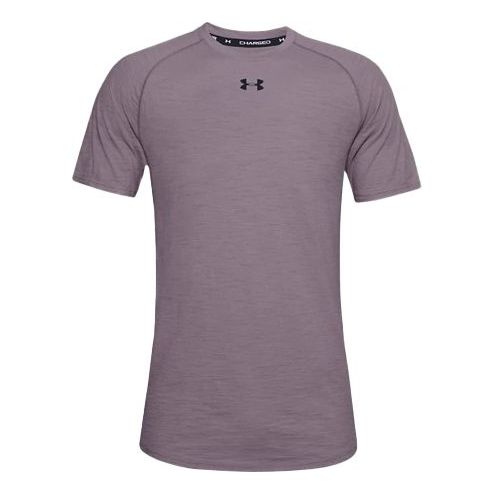 

Футболка charged cotton t-shirt 'mauve' Under Armour, лиловый