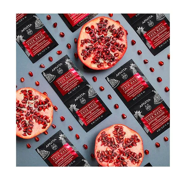Маска для лица Apivita — Восстанавливающая Express Beauty Mascarilla Granada, 8 мл — фото 2