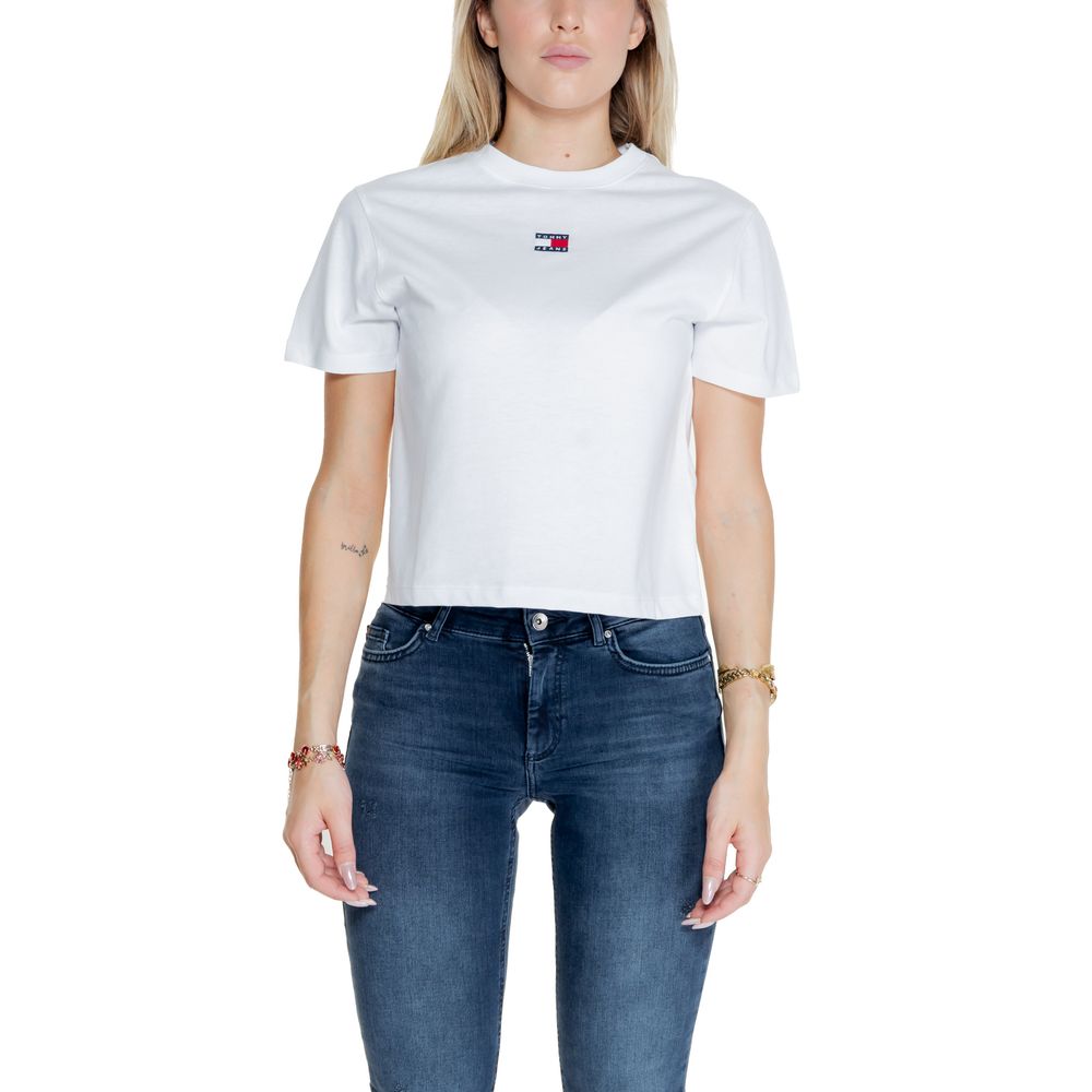 

Белые топ и футболка из переработанного хлопка Tommy Jeans
