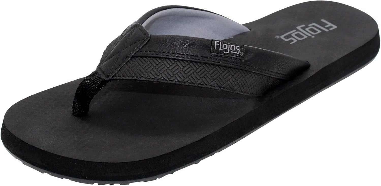 

Сандалии Flojos Kid's Ryan, ремешок Tutone с поддержкой свода, серо-черные, черный