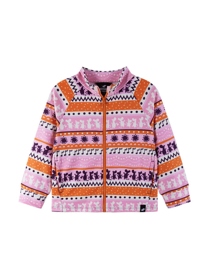 

Флисовая куртка "Муми-тарпин" розово-розового цвета. Reima