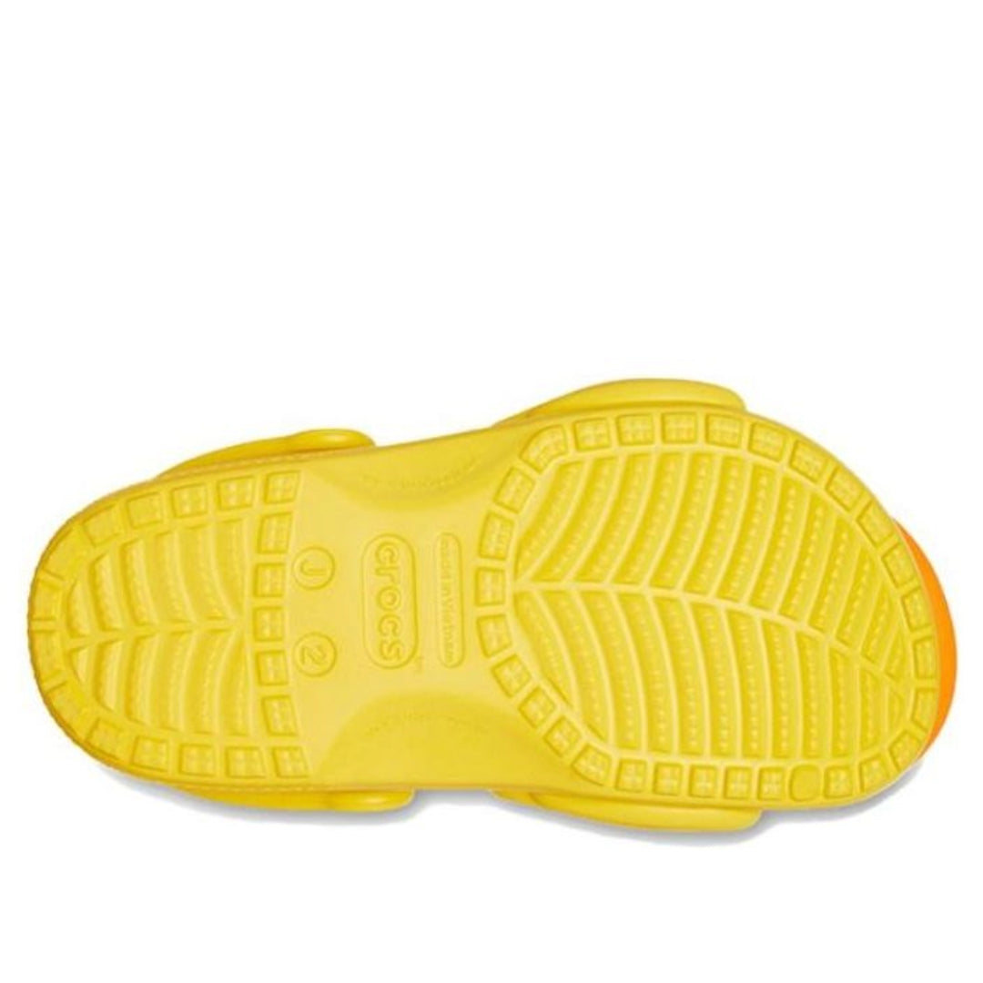 Тапочки (GS) Crocs Classic Duck Clags 'Yellow Orange' 210193-75Y, желтый — фото 4