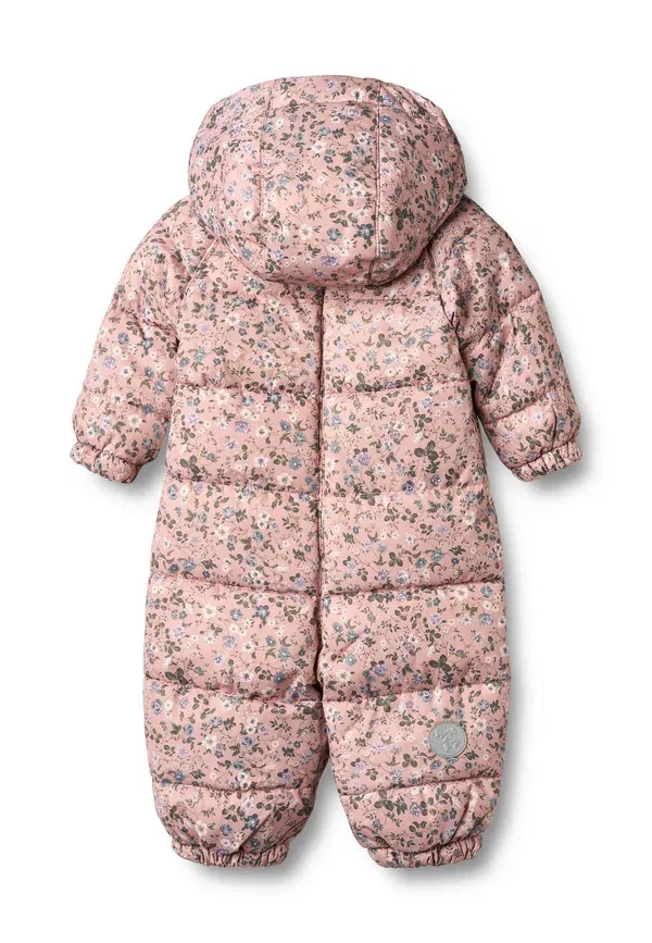 Комбинезон Edem snowsuit, цвет пшеничный, розовая пудра с цветами — фото 2