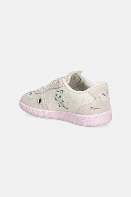 Кроссовки детские с принтом Palermo Puma, бежевый — фото 3
