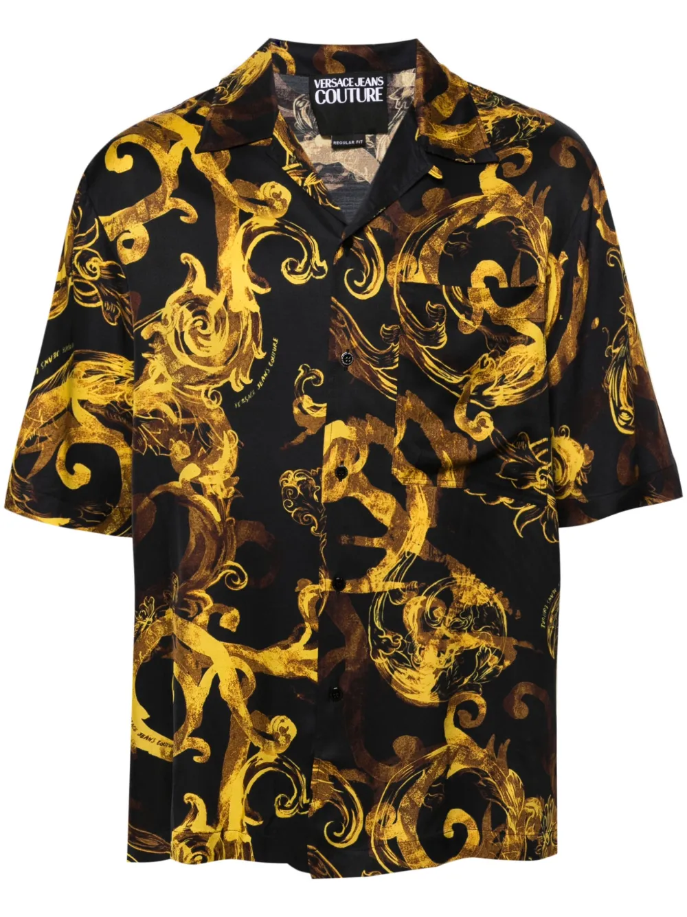 

Рубашка Watercolour Couture Versace Jeans Couture, черный