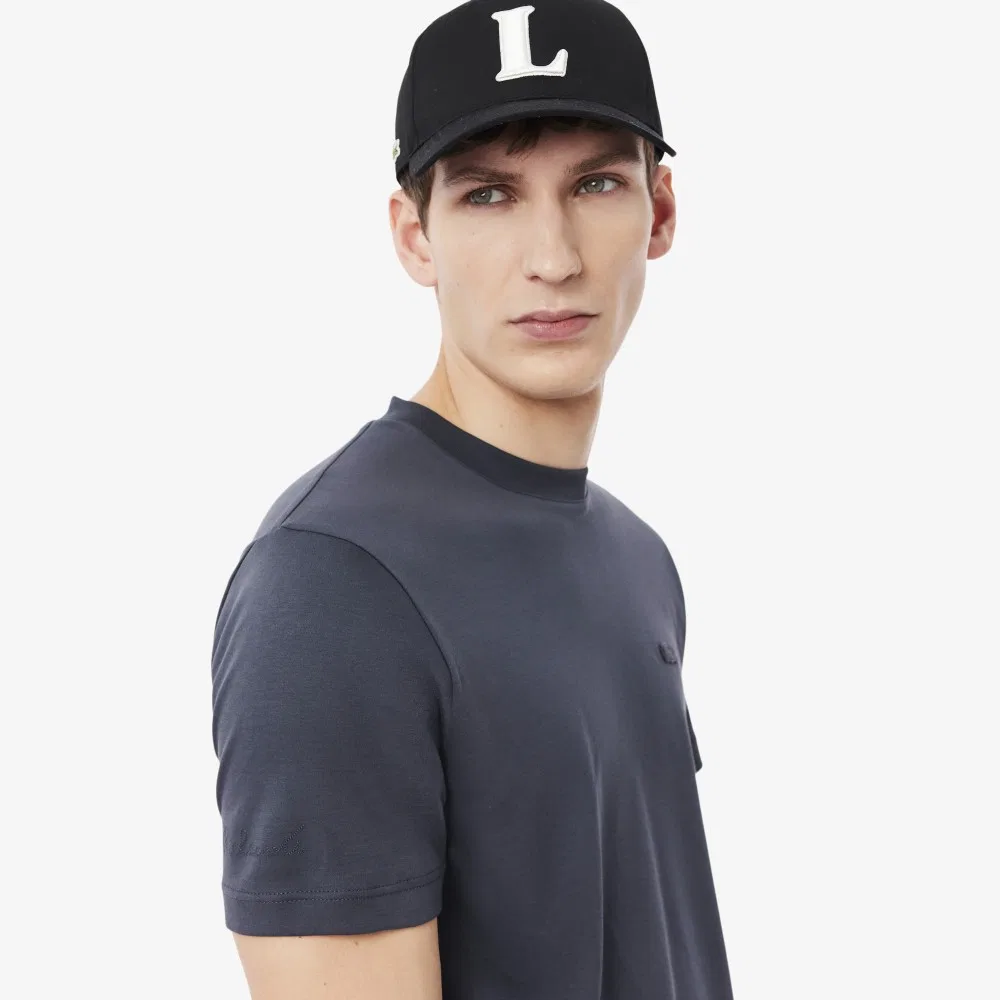 Мужская футболка Lacoste Paris Pack интерлок, темно-серый — фото 2