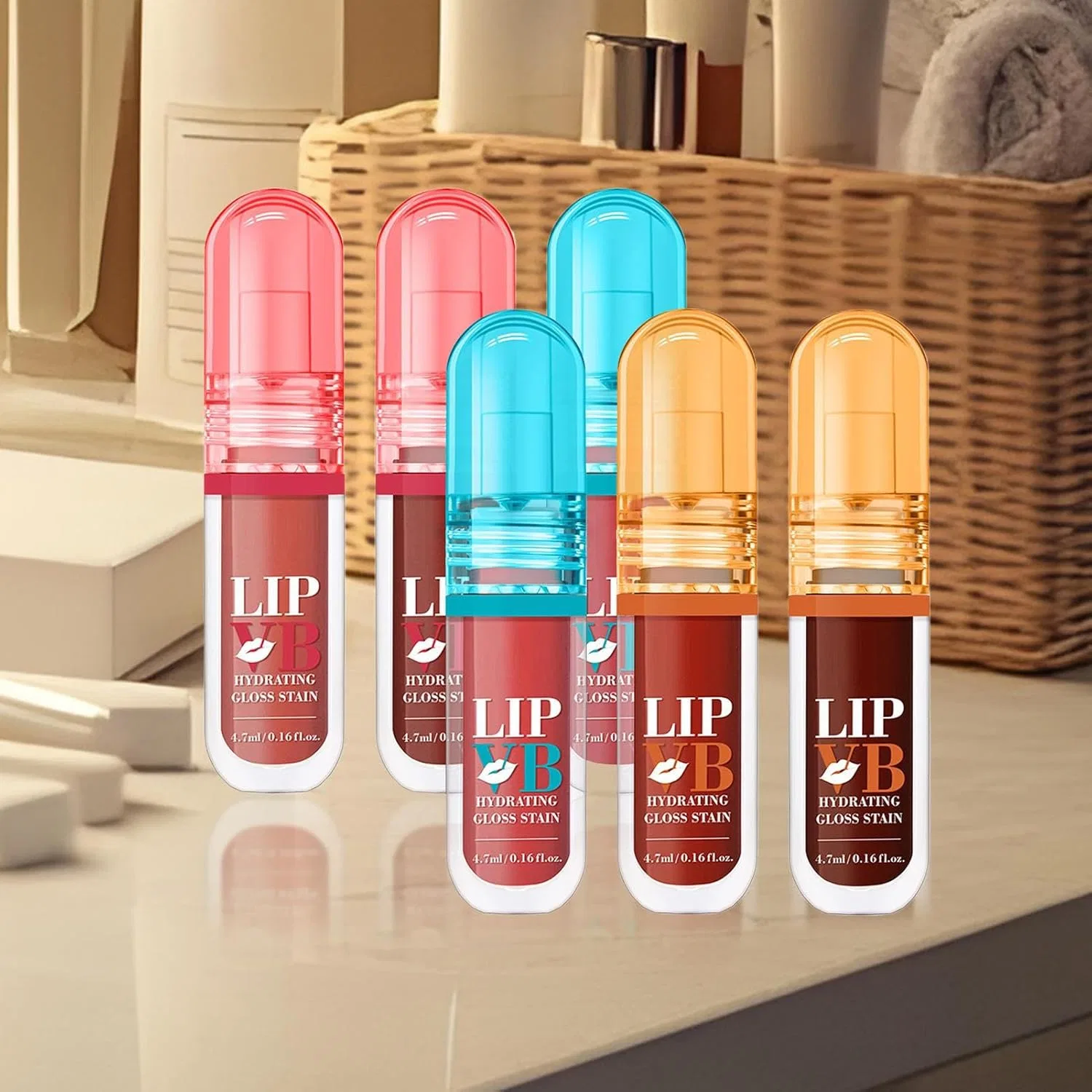 Блеск для губ Anti-Stick Lip Gloss Set, увлажняющий, 0.17 кг — фото 3