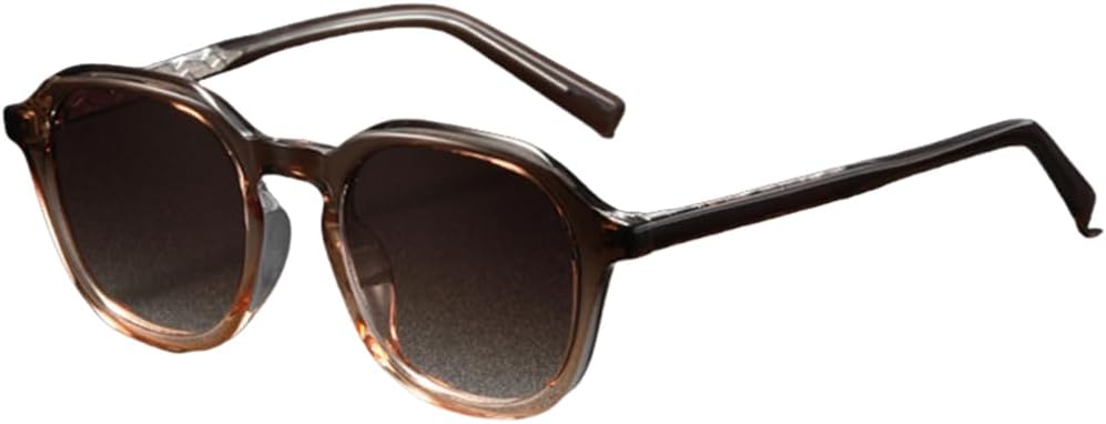 

Модные элегантные солнцезащитные очки для мужчин и женщин, сверхлегкая металлическая оправа эллиптической формы, для активного отдыха, вождения и защиты от ультрафиолета VFDHN, Grey Tea