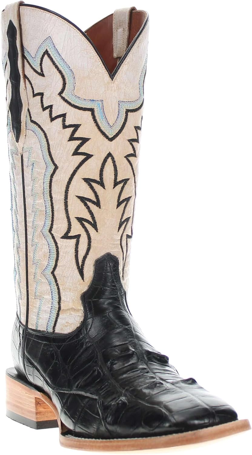 

Мужские ковбойские сапоги Vaccari Zion из натуральной кожи аллигатора с обратной обработкой, черный