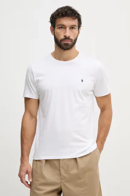 Футболка из хлопка T-shirt Polo Ralph Lauren, белый
