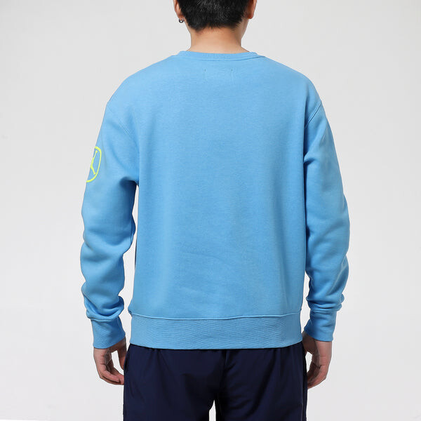Толстовка Air Jordan MENS Sport DNA Print Basketball Crew-neck Blue, синий — фото 4