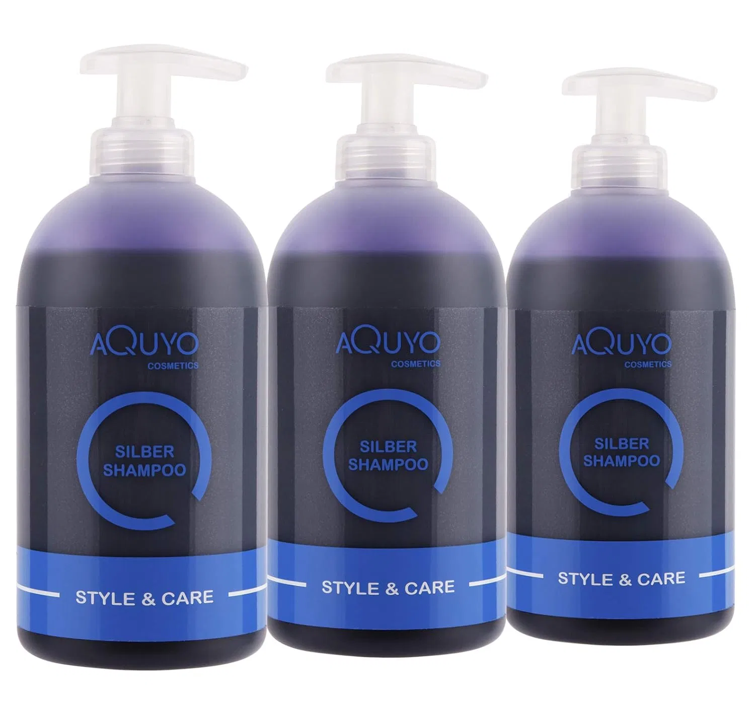 Серебряный шампунь «Style & Care Silver» против желтизны Aquyo Cosmetics