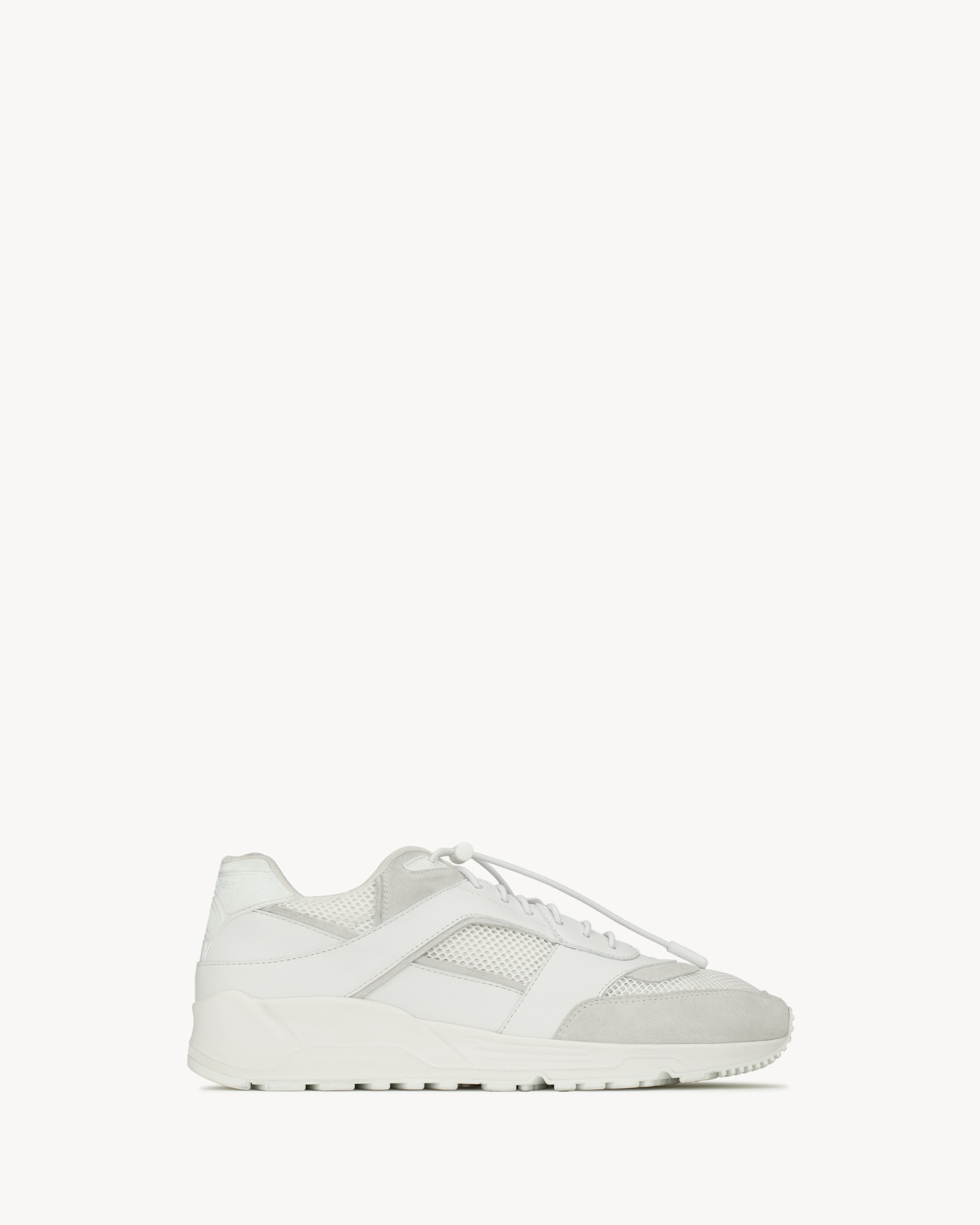 

Кроссовки BUMP из гладкой кожи и замши SAINT LAURENT, белый