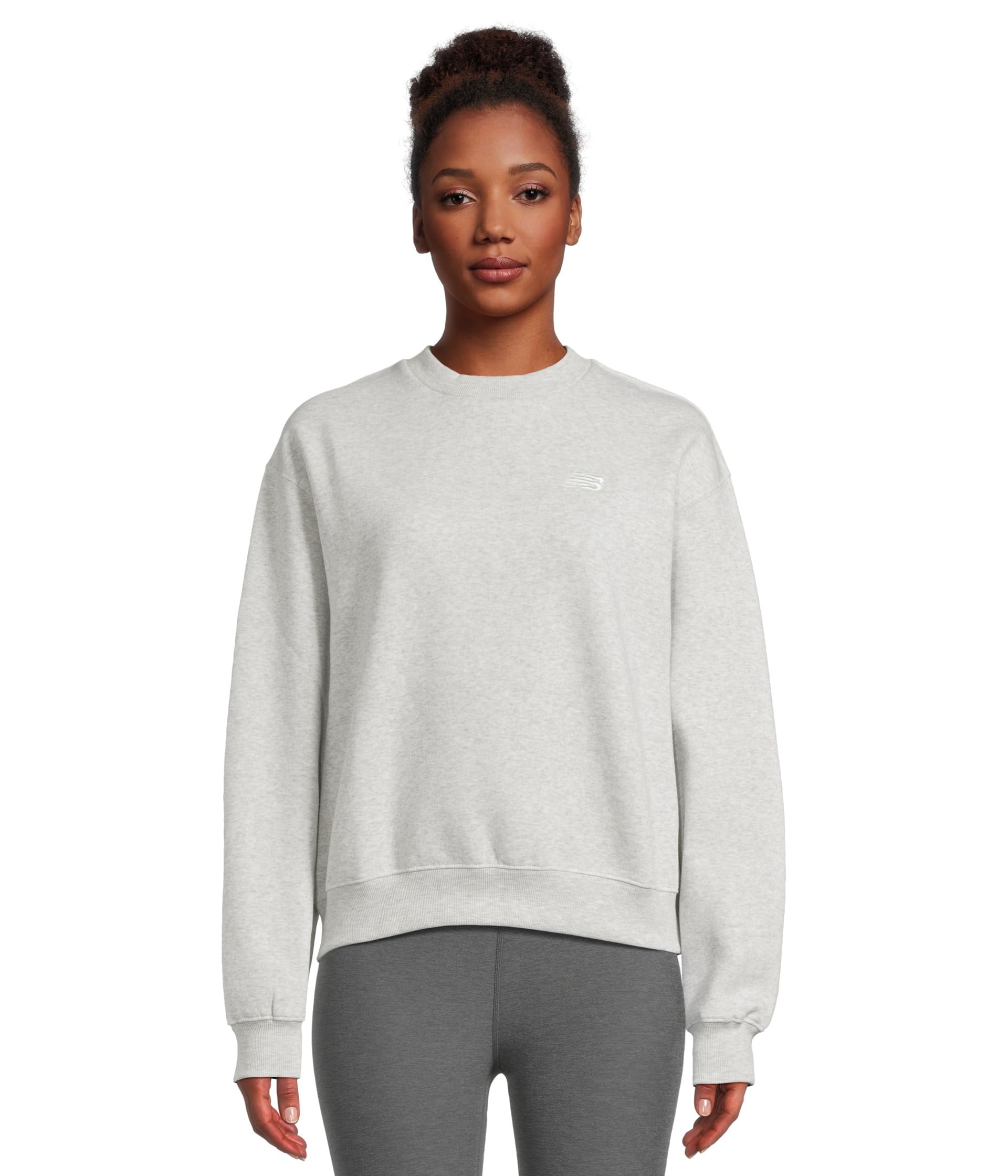 

Толстовка New Balance Sport Essentials Fleece Crew, Ash Heather