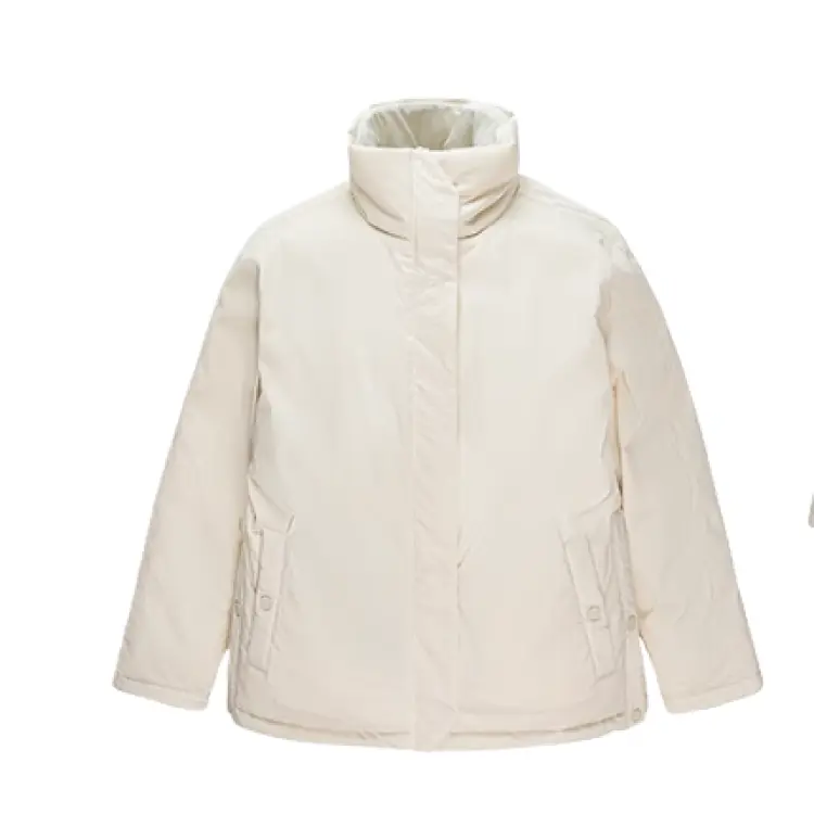 

Пуховик женский с воротником стойкой утепленный стеганый KELME, экрю