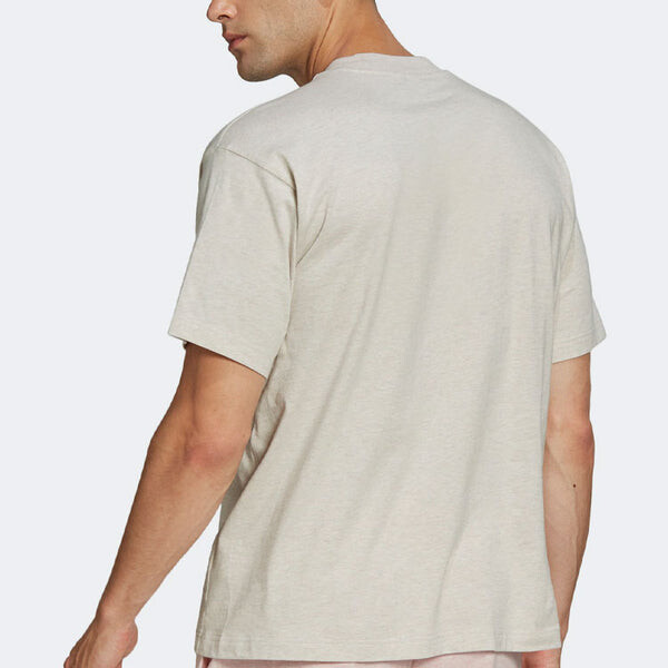 Футболка Men's adidas Small Logo Printing Solid Color Round Neck Short Sleeve Gray T-Shirt, серый — фото 3