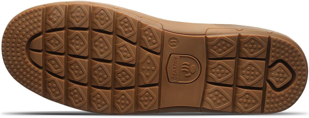 Мужские тапочки BEARPAW Bruce, Мужская классическая замша, Мужские слипоны, Удобная повседневная обувь, Hickory — фото 3