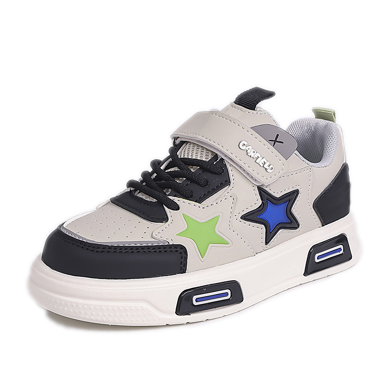 

Износостойкие, легкие, амортизирующие, сбалансированные, низкие детские кроссовки для скейтбординга. JIAFEIMAO, черный