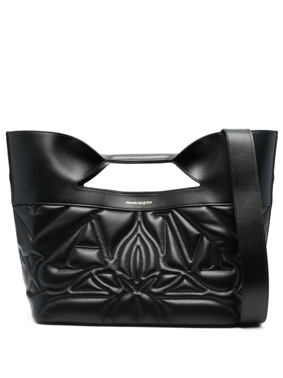 

Alexander McQueen маленькая сумка-тоут The Bow, черный