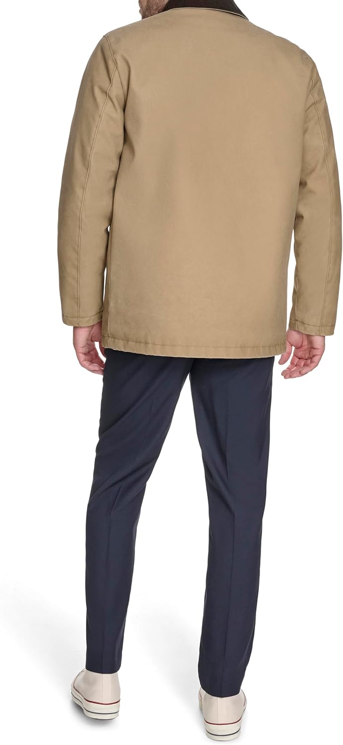 Мужская куртка Tommy Hilfiger Barn с вельветовым воротником, Khaki — фото 4