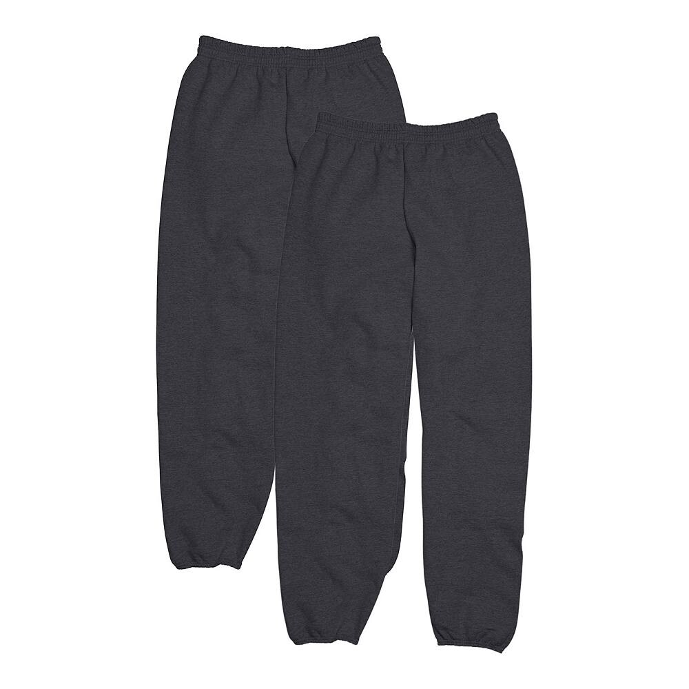 

Мужские спортивные штаны Hanes 2-Pack EcoSmart 32 из флиса, цвет Charcoal Heather