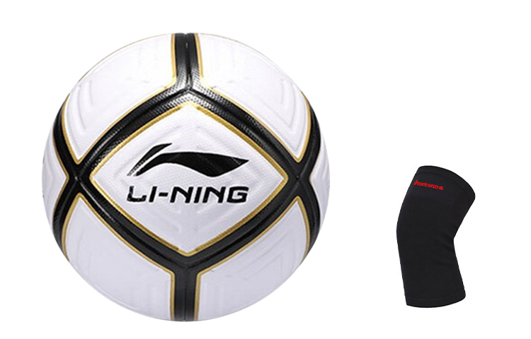 

LINING Размер 4 футбольный мяч TPU Unisex черный белый