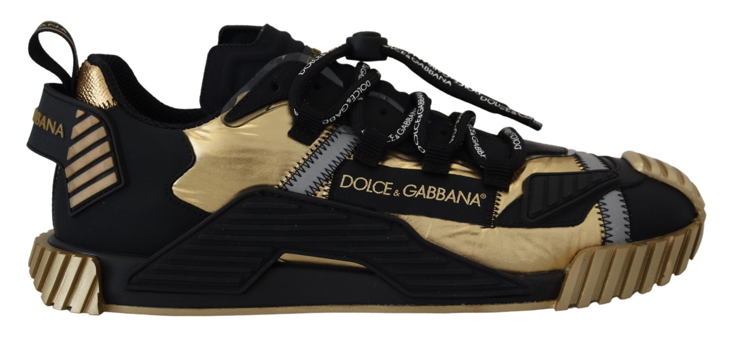 

Элегантные черно-золотые кроссовки NS1 Dolce & Gabbana