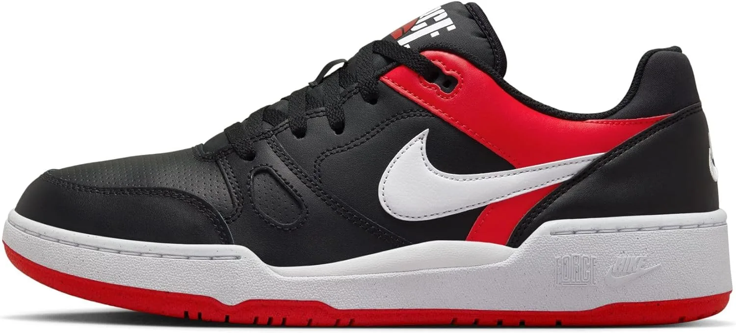 Мужские низкие кроссовки Nike Full Force FB1362, белый/черный/красный