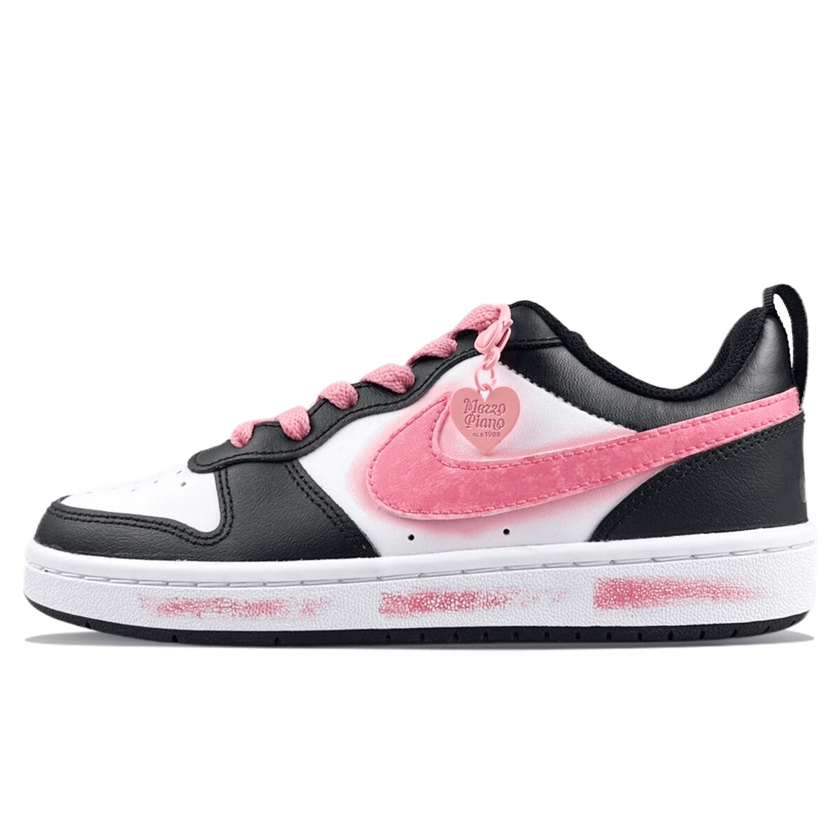 

Кроссовки Nike Court Borough Skateboard Shoes Women's Low-Top Pink, Черный, Кроссовки Nike Court Borough Skateboard Shoes Women's Low-Top Pink