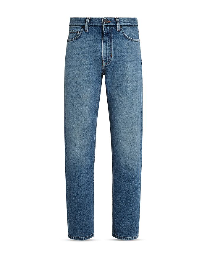 

Джинсы Roccia Slim Fit в стиле "каменная мойка" синего цвета ZEGNA, синий