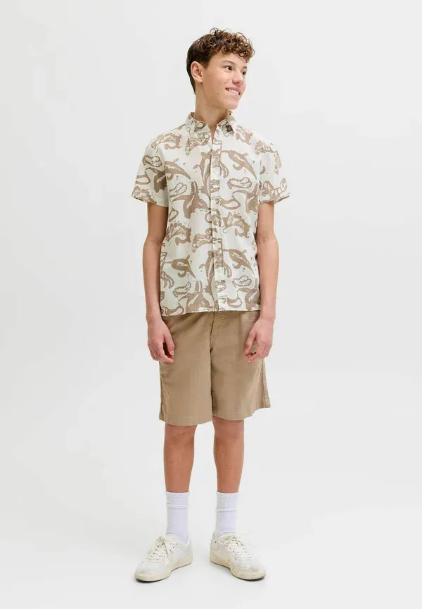 Футболка Jormontauk aop shirt ss jnr shirt Jack & Jones Junior, ярко-белый