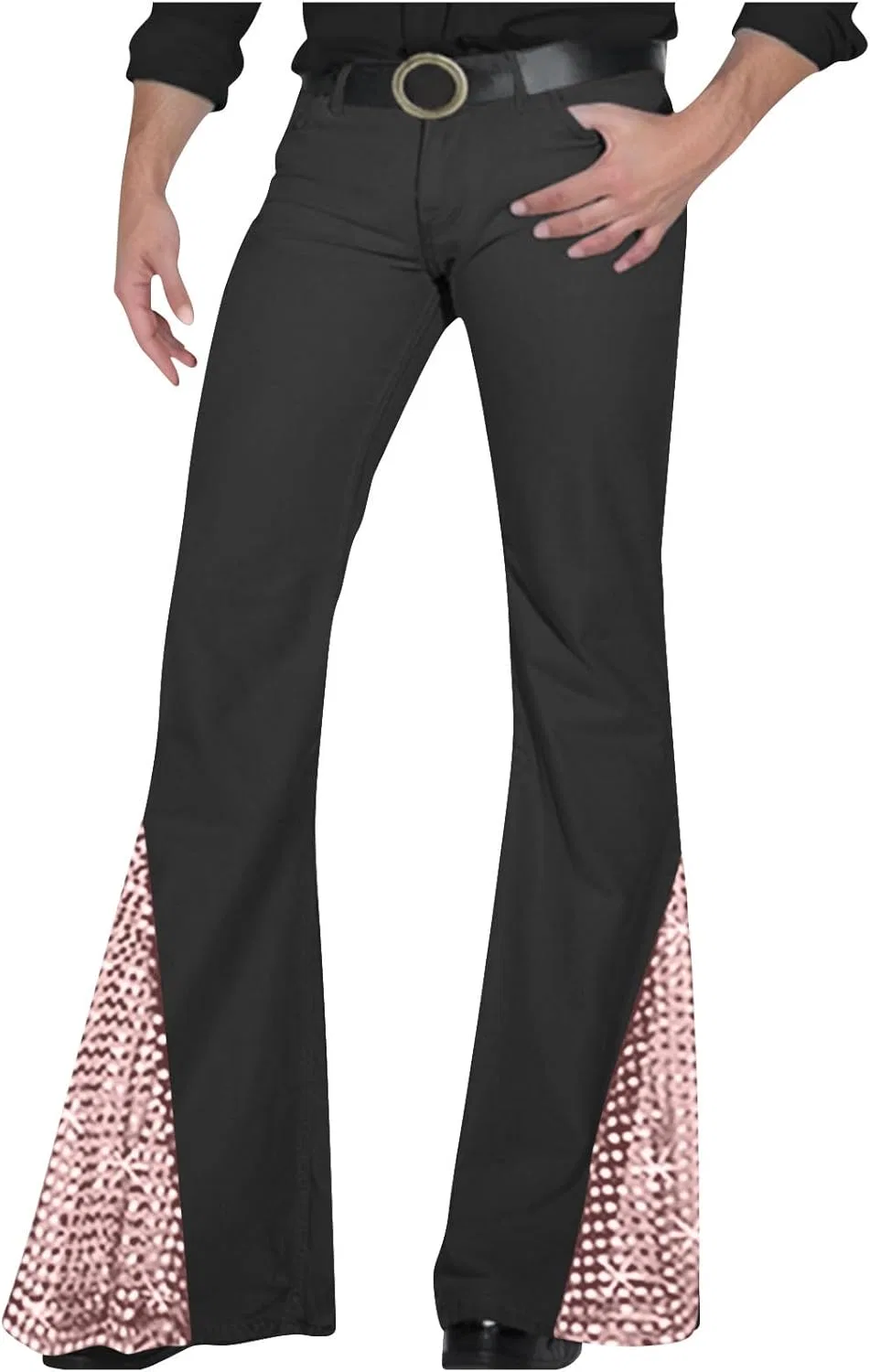 Джинсы расклешенные ретро, Men's, Pink generic