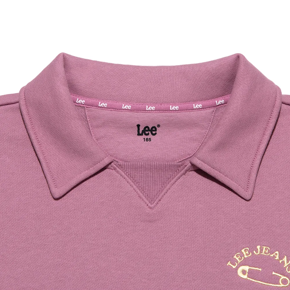 Детский свитшот Lee Kids оверсайз с начёсом фиолетовый — фото 3