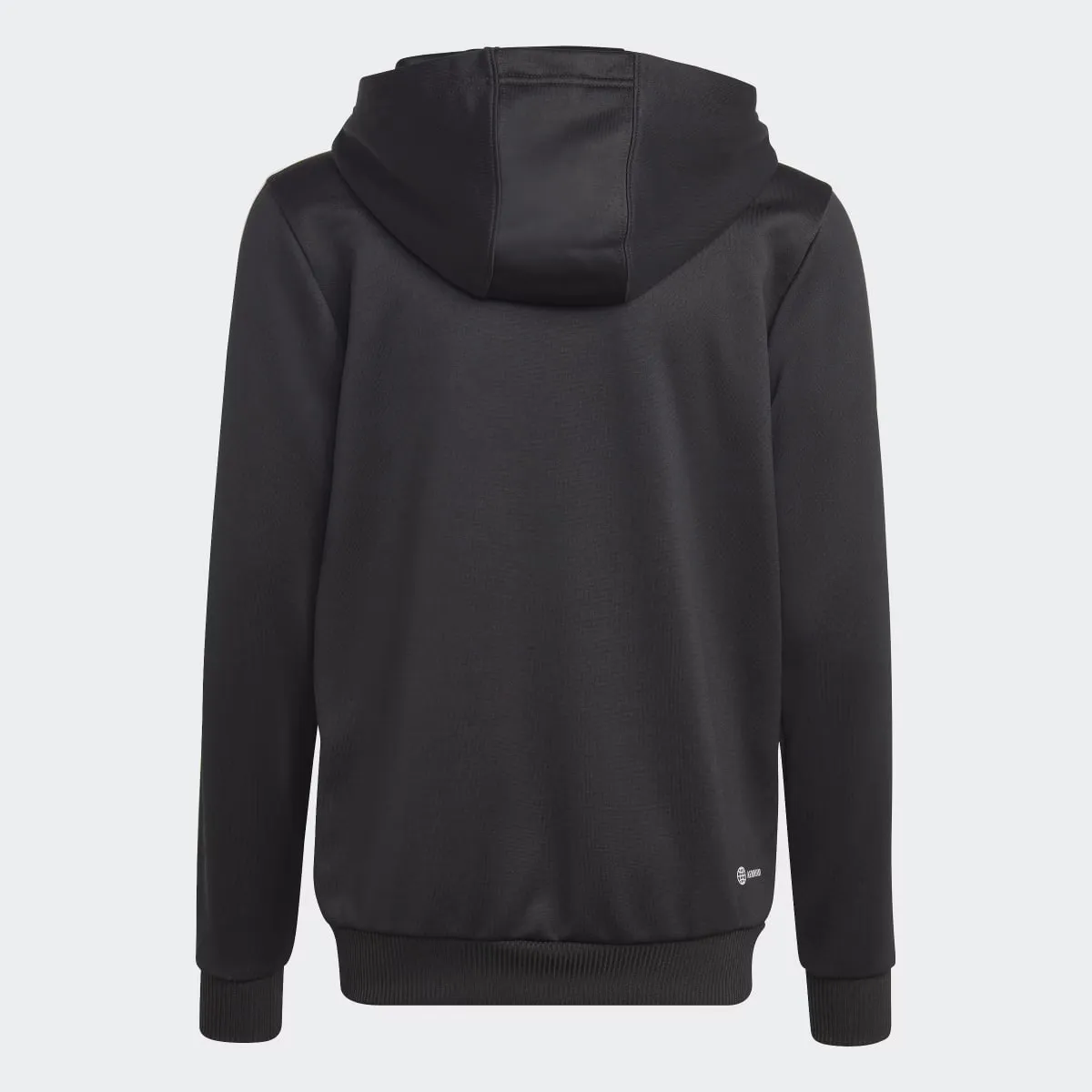 Детская куртка adidas Train Essentials AEROREADY Regular-Fit с тремя полосками, черный/белый — фото 2