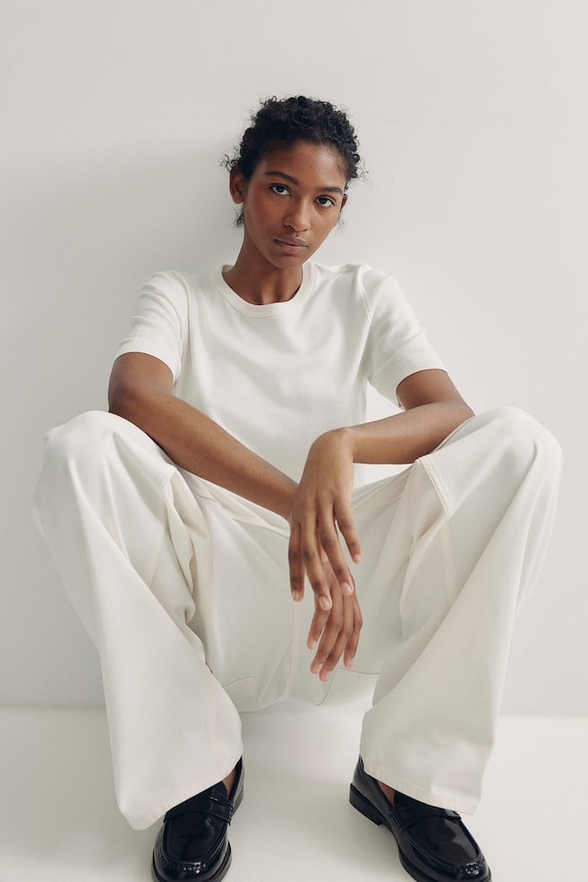 

Рубашка тонкой вязки H&M, белый