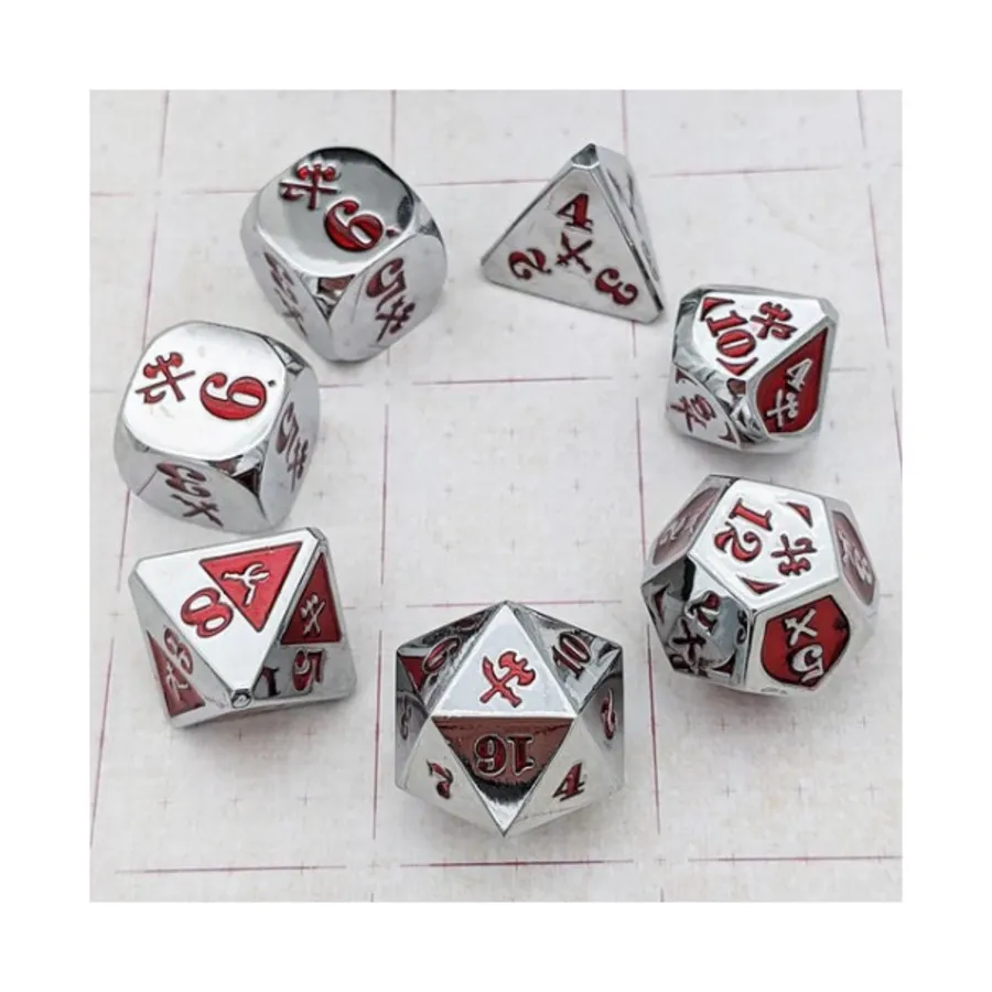 

Режущий урон — металл, хром с красным (7), Damage Dice