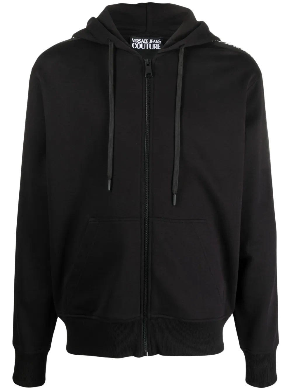 

Куртка с капюшоном и логотипом Versace Jeans Couture, черный