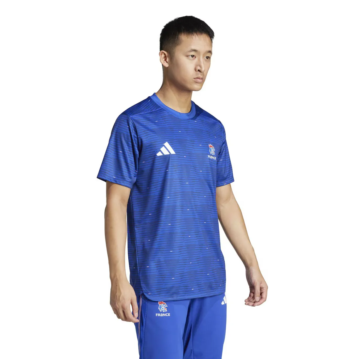 Мужская гандбольная майка Adidas FFHB TR, синий — фото 4