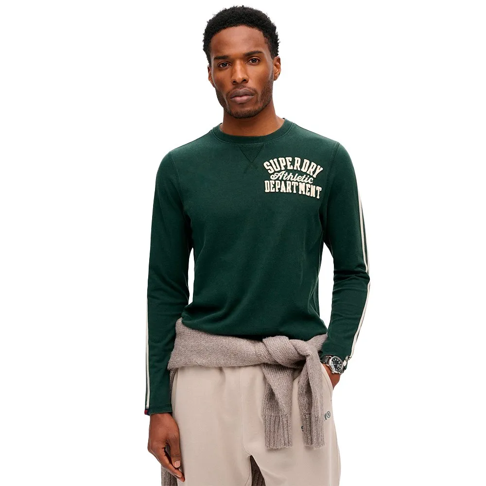 

Футболка Superdry Vintage Athletic long sleeve, зеленый
