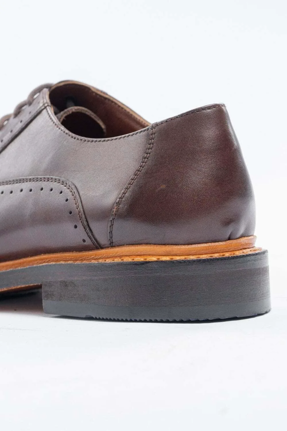 

Мужские туфли-дерби на шнуровке, кожаные классические туфли-броги SIRRI, коричневый