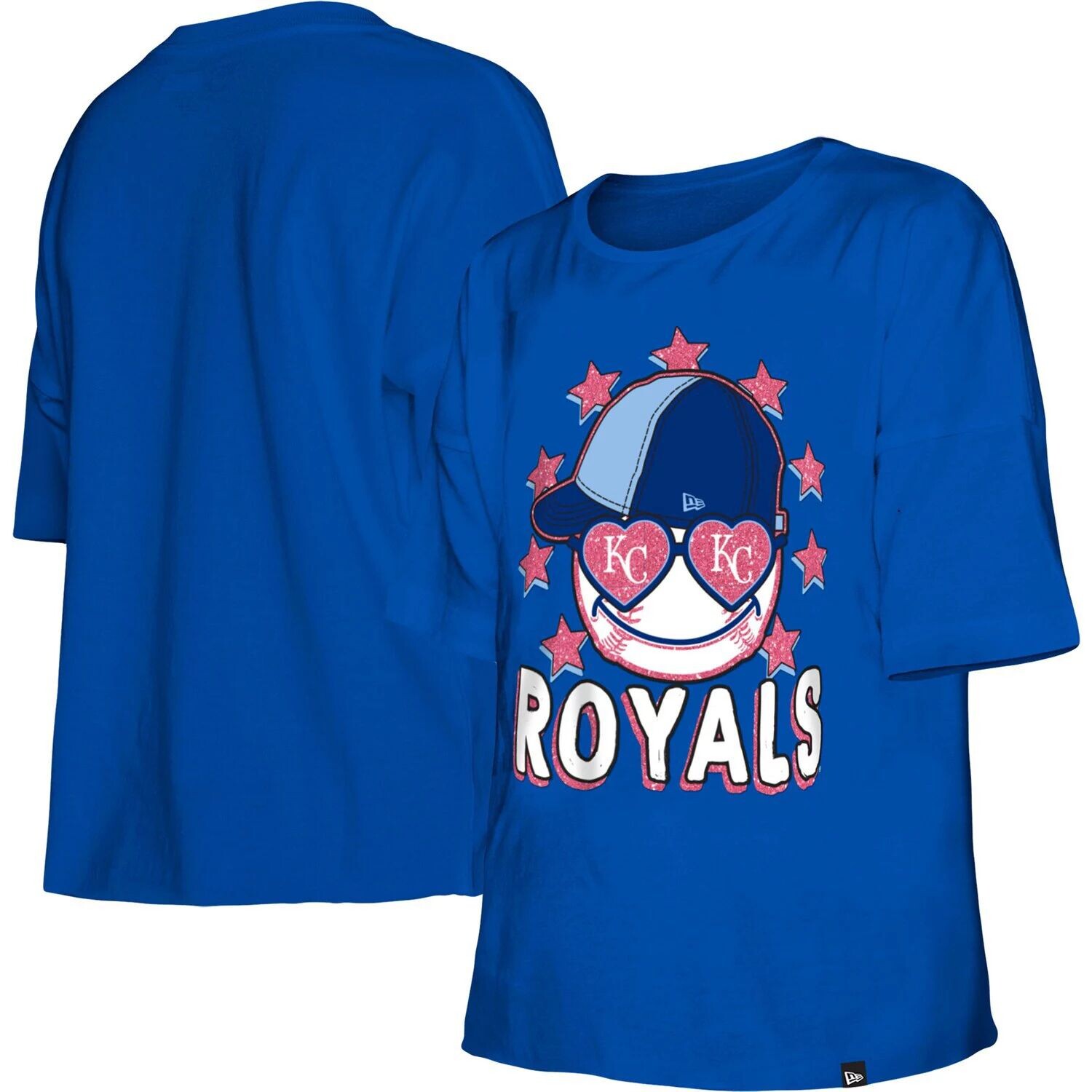 

Молодежная футболка New Era Royal Kansas City Royals Team для девочек с короткими рукавами New Era
