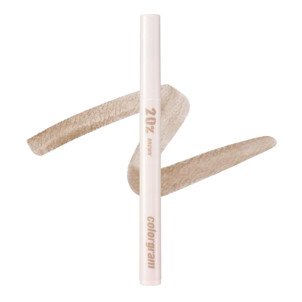 Жидкая подводка для глаз COLORGRAM Shade Re-Forming Brush Liner 20% Brown Colorgram