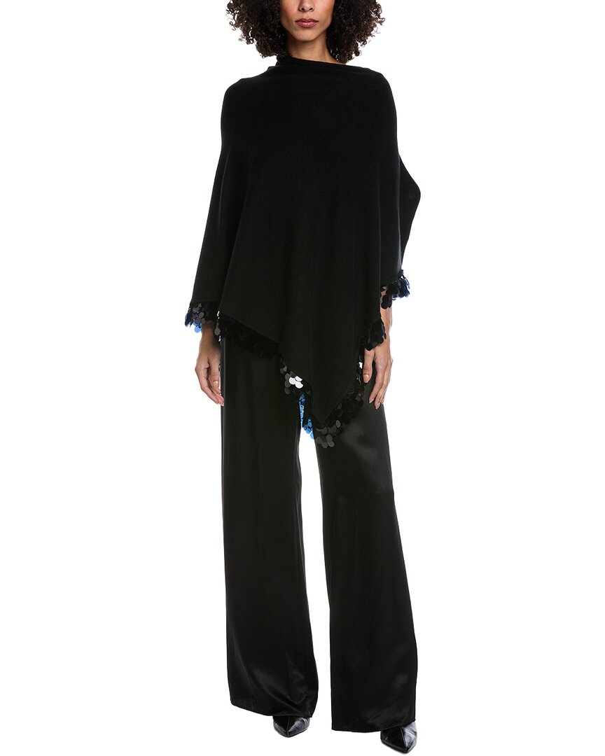 

Пончо с пайетками La Fiorentina, черный