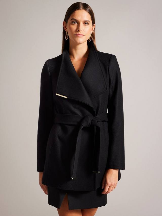 

Пальто из шерсти Rosess с поясом Ted Baker, Black