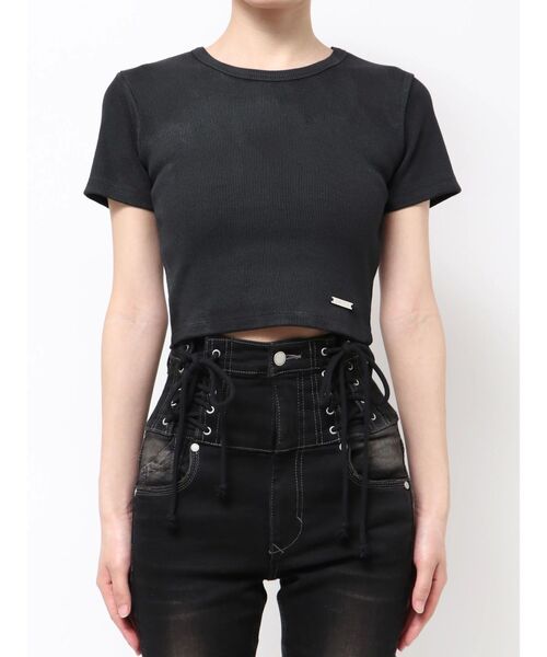 

Футболка с принтом EMODA, черная