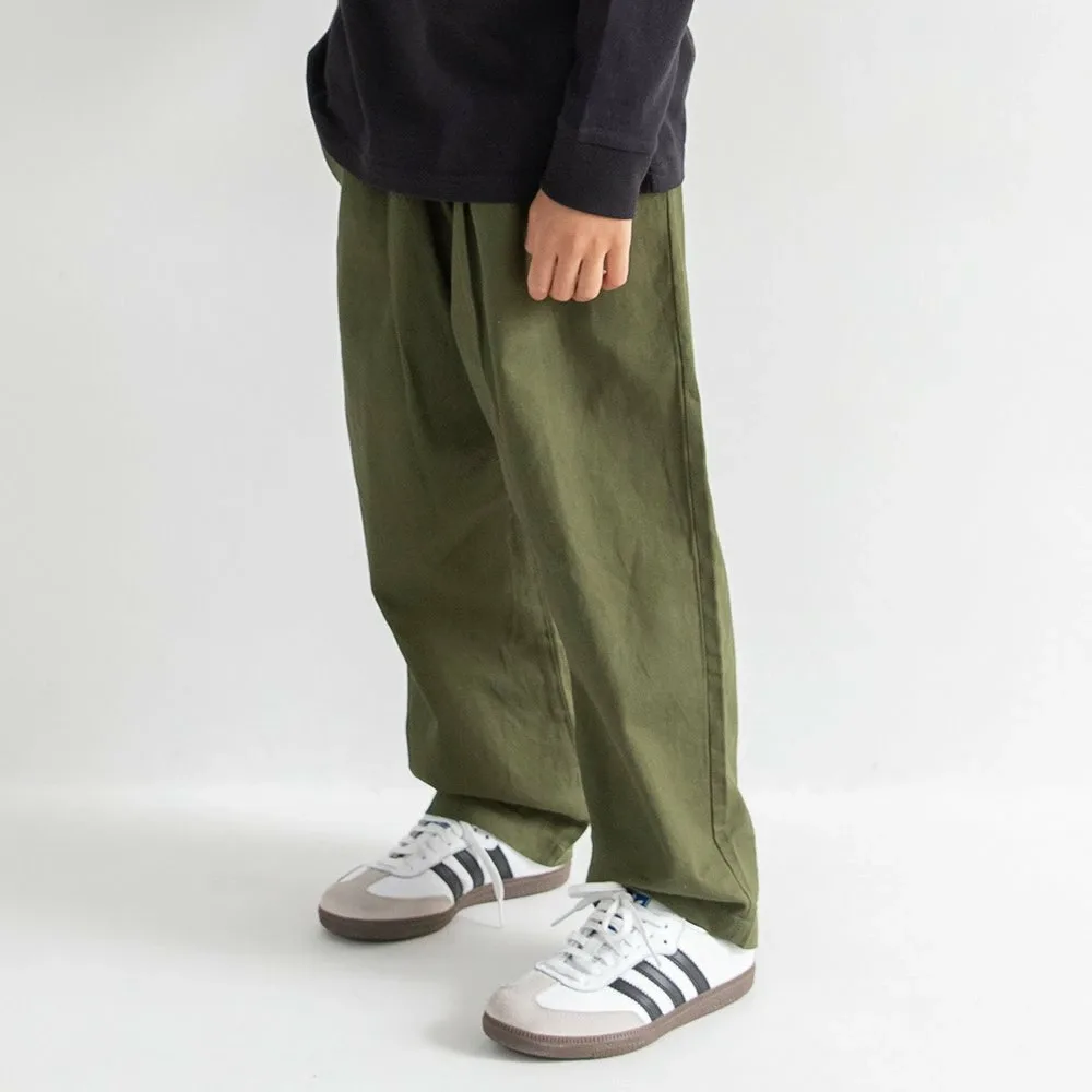 Длинные брюки из саржи с заправленными штанинами Branshes, Khaki
