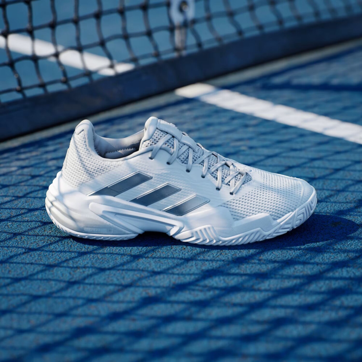 Теннисные туфли Barricade 13 Adidas, цвет Cloud White/Core Black/Grey One — фото 3