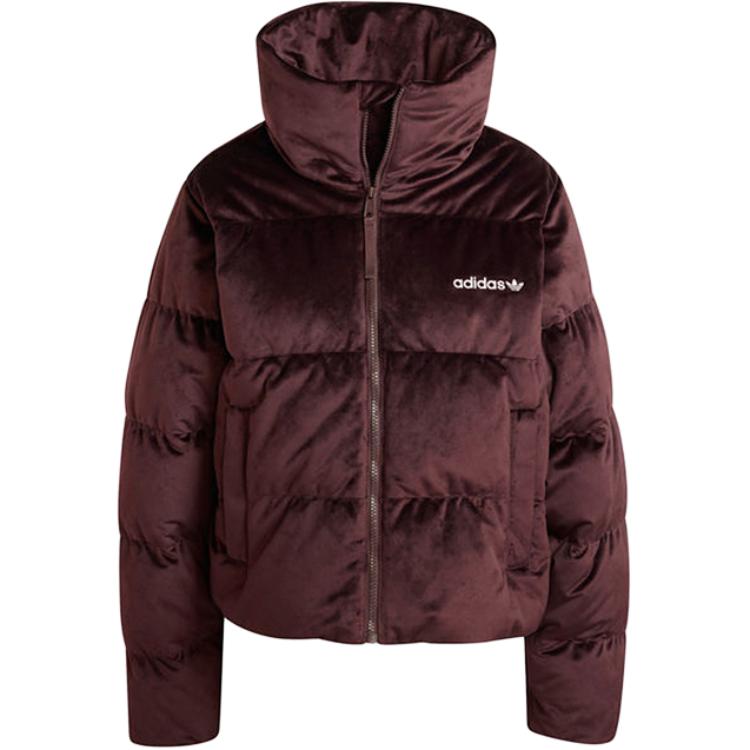 Adidas Originals Пуховик из серии Clover женский фиолетовый, Purple — фото 3