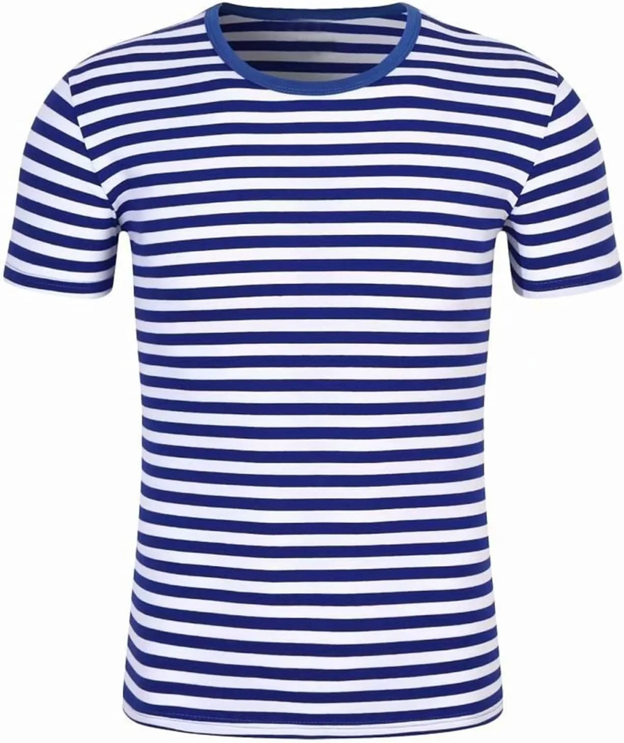 

Мужская футболка с круглым вырезом и классической полоской